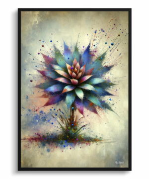 Oyster Plant (Tradescantia Spathacea) Oil Painting Style Art Print - Whimsical Painting Framed Plant Wall Art 22 Oyster Plant (Tradescantia Spathacea) Oil Painting Style Art Print - Whimsical Painting Framed Plant Wall Art - Image 9