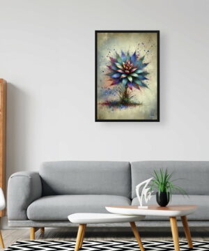 Oyster Plant (Tradescantia Spathacea) Oil Painting Style Art Print - Whimsical Painting Framed Plant Wall Art 20 Oyster Plant (Tradescantia Spathacea) Oil Painting Style Art Print - Whimsical Painting Framed Plant Wall Art - Image 7