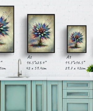 Oyster Plant (Tradescantia Spathacea) Oil Painting Style Art Print - Whimsical Painting Framed Plant Wall Art 25 Oyster Plant (Tradescantia Spathacea) Oil Painting Style Art Print - Whimsical Painting Framed Plant Wall Art - Image 12