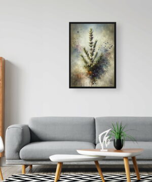Rosemary (Salvia Rosmarinus) Oil Painting Style Art Print - Whimsical Painting Framed Plant Wall Art 20 Rosemary (Salvia Rosmarinus) Oil Painting Style Art Print - Whimsical Painting Framed Plant Wall Art - Image 7
