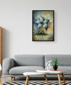 Silver Leaf Philodendron (Philodendron Brandtianum) Oil Painting Style Art Print - Whimsical Painting Framed Plant Wall Art 24 Silver Leaf Philodendron (Philodendron Brandtianum) Oil Painting Style Art Print - Whimsical Painting Framed Plant Wall Art - Image 11