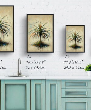 Spider Plant (Chlorophytum Comosum) Oil Painting Style Art Print - Whimsical Painting Framed Plant Wall Art 21 Spider Plant (Chlorophytum Comosum) Oil Painting Style Art Print - Whimsical Painting Framed Plant Wall Art - Image 8