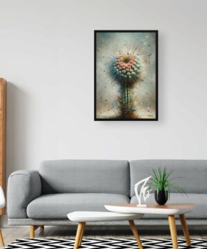Strawberry cactus (Echinocereus stramineus) Oil Painting Style Art Print - Whimsical Painting Framed Plant Wall Art 20 Strawberry cactus (Echinocereus stramineus) Oil Painting Style Art Print - Whimsical Painting Framed Plant Wall Art - Image 7