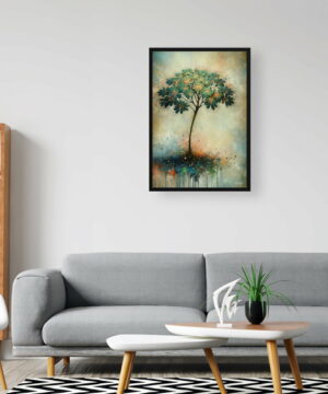 Umbrella Plant (Schefflera Actinophylla) Oil Painting Style Art Print - Whimsical Painting Framed Plant Wall Art 24 Umbrella Plant (Schefflera Actinophylla) Oil Painting Style Art Print - Whimsical Painting Framed Plant Wall Art - Image 11