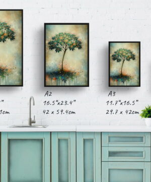 Umbrella Plant (Schefflera Actinophylla) Oil Painting Style Art Print - Whimsical Painting Framed Plant Wall Art 25 Umbrella Plant (Schefflera Actinophylla) Oil Painting Style Art Print - Whimsical Painting Framed Plant Wall Art - Image 12