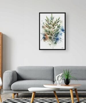 Bay Laurel (Laurus nobilisl) Watercolour Botanical Art Print - Blotted Painting Framed Plant Wall Art 24 Bay Laurel (Laurus nobilisl) Watercolour Botanical Art Print - Blotted Painting Framed Plant Wall Art - Image 11