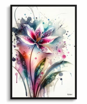 Fawn lilies (Erythronium) Watercolour Botanical Art Print - Blotted Painting Framed Plant Wall Art 22 Fawn lilies (Erythronium) Watercolour Botanical Art Print - Blotted Painting Framed Plant Wall Art - Image 9