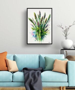 Gijnlim (Asparagus Officinalis) Watercolour Botanical Art Print - Blotted Painting Framed Plant Wall Art 23 Gijnlim (Asparagus Officinalis) Watercolour Botanical Art Print - Blotted Painting Framed Plant Wall Art - Image 10
