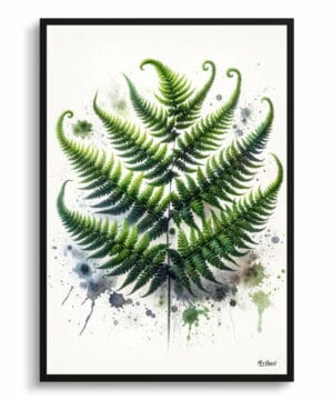 Hairy lip fern (Cheilanthes Lanosa) Watercolour Botanical Art Print - Blotted Painting Framed Plant Wall Art 22 Hairy lip fern (Cheilanthes Lanosa) Watercolour Botanical Art Print - Blotted Painting Framed Plant Wall Art - Image 9