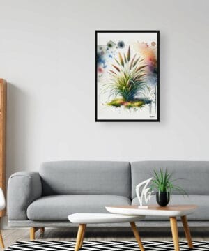 Japanese Sedge (Carex Oshimensis Everillo) Watercolour Botanical Art Print - Blotted Painting Framed Plant Wall Art 24 Japanese Sedge (Carex Oshimensis Everillo) Watercolour Botanical Art Print - Blotted Painting Framed Plant Wall Art - Image 11