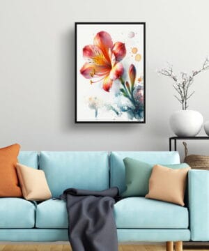 Natal Lily (Clivia) Watercolour Botanical Art Print - Blotted Painting Framed Plant Wall Art 23 Natal Lily (Clivia) Watercolour Botanical Art Print - Blotted Painting Framed Plant Wall Art - Image 10