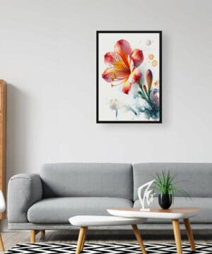 Natal Lily (Clivia) Watercolour Botanical Art Print - Blotted Painting Framed Plant Wall Art 20 Natal Lily (Clivia) Watercolour Botanical Art Print - Blotted Painting Framed Plant Wall Art - Image 7