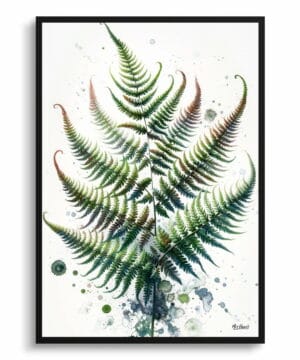 Royal Fern (Osmunda) Watercolour Botanical Art Print - Blotted Painting Framed Plant Wall Art 22 Royal Fern (Osmunda) Watercolour Botanical Art Print - Blotted Painting Framed Plant Wall Art - Image 9