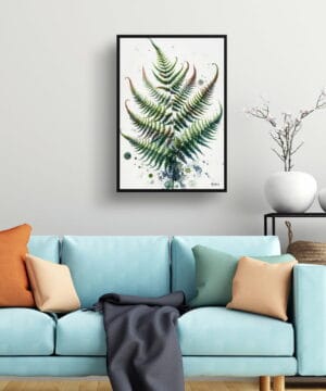 Royal Fern (Osmunda) Watercolour Botanical Art Print - Blotted Painting Framed Plant Wall Art 23 Royal Fern (Osmunda) Watercolour Botanical Art Print - Blotted Painting Framed Plant Wall Art - Image 10