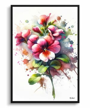 Twinspur (Diascia personata) Watercolour Botanical Art Print - Blotted Painting Framed Plant Wall Art 22 Twinspur (Diascia personata) Watercolour Botanical Art Print - Blotted Painting Framed Plant Wall Art - Image 9