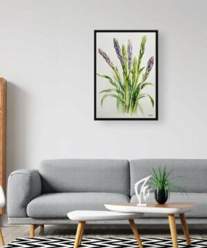 Asparagus Officinalis (Gijnlim) Watercolour Botanical Art Print - Minimalist Framed Plant Wall Art 24 Asparagus Officinalis (Gijnlim) Watercolour Botanical Art Print - Minimalist Framed Plant Wall Art - Image 11