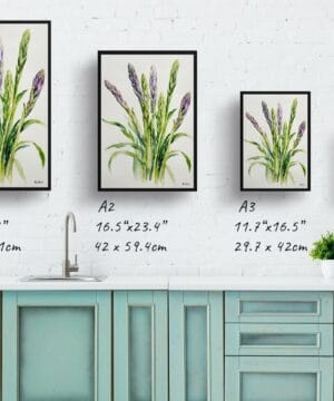 Asparagus Officinalis (Gijnlim) Watercolour Botanical Art Print - Minimalist Framed Plant Wall Art 21 Asparagus Officinalis (Gijnlim) Watercolour Botanical Art Print - Minimalist Framed Plant Wall Art - Image 8