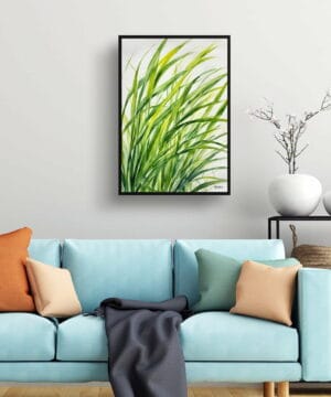 Japanese Sedge Watercolour Botanical Art Print - Carex Oshimensis Everillo Framed Plant Wall Art 23 Japanese Sedge Watercolour Botanical Art Print - Carex Oshimensis Everillo Framed Plant Wall Art - Image 10