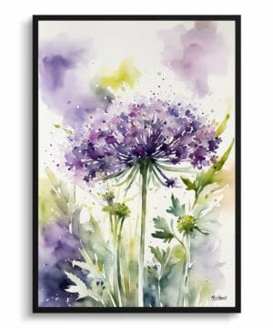 Queen Anne's lace (Daucus carota) Watercolour Botanical Art Print - Cosmic Carrot Framed Plant Wall Art 22 Queen Anne's lace (Daucus carota) Watercolour Botanical Art Print - Cosmic Carrot Framed Plant Wall Art - Image 9