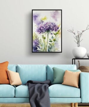 Queen Anne's lace (Daucus carota) Watercolour Botanical Art Print - Cosmic Carrot Framed Plant Wall Art 19 Queen Anne's lace (Daucus carota) Watercolour Botanical Art Print - Cosmic Carrot Framed Plant Wall Art - Image 6