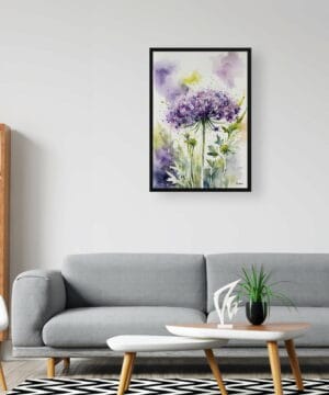 Queen Anne's lace (Daucus carota) Watercolour Botanical Art Print - Cosmic Carrot Framed Plant Wall Art 20 Queen Anne's lace (Daucus carota) Watercolour Botanical Art Print - Cosmic Carrot Framed Plant Wall Art - Image 7