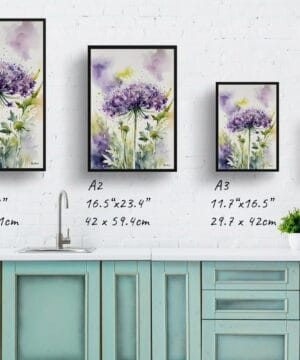 Queen Anne's lace (Daucus carota) Watercolour Botanical Art Print - Cosmic Carrot Framed Plant Wall Art 21 Queen Anne's lace (Daucus carota) Watercolour Botanical Art Print - Cosmic Carrot Framed Plant Wall Art - Image 8