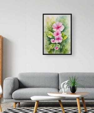 Twinspur Watercolour Botanical Art Print - Diascia Personata Framed Plant Wall Art 24 Twinspur Watercolour Botanical Art Print - Diascia Personata Framed Plant Wall Art - Image 11