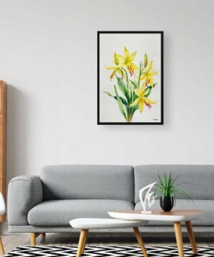Erythronium Fawn lily Watercolour Botanical Art Print - Dogtooth Violet Minimalist Framed Plant Wall Art 20 Erythronium Fawn lily Watercolour Botanical Art Print - Dogtooth Violet Minimalist Framed Plant Wall Art - Image 7