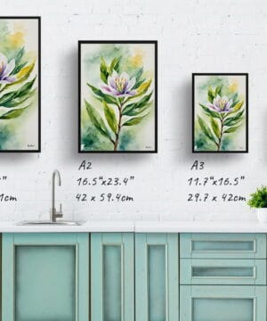 Bay Laurel Watercolour Botanical Art Print - Framed Plant Wall Art 21 Bay Laurel Watercolour Botanical Art Print - Framed Plant Wall Art - Image 8