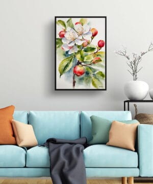 Howgate Wonder Apple Watercolour Botanical Art Print - Malus Domestica Framed Plant Wall Art 23 Howgate Wonder Apple Watercolour Botanical Art Print - Malus Domestica Framed Plant Wall Art - Image 10