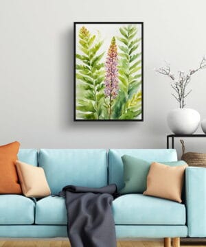 Royal fern Watercolour Botanical Art Print - Osmunda Regalis Framed Plant Wall Art 19 Royal fern Watercolour Botanical Art Print - Osmunda Regalis Framed Plant Wall Art - Image 6