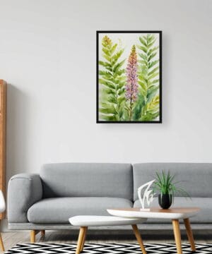 Royal fern Watercolour Botanical Art Print - Osmunda Regalis Framed Plant Wall Art 24 Royal fern Watercolour Botanical Art Print - Osmunda Regalis Framed Plant Wall Art - Image 11