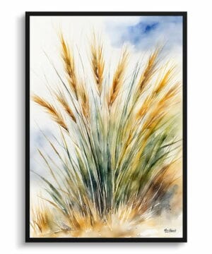 Peruvian feather grass Watercolour Botanical Art Print - Stipa ichu Framed Plant Wall Art 18 Peruvian feather grass Watercolour Botanical Art Print - Stipa ichu Framed Plant Wall Art - Image 5