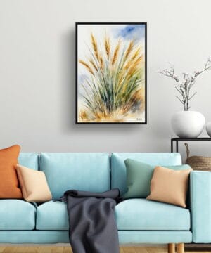 Peruvian feather grass Watercolour Botanical Art Print - Stipa ichu Framed Plant Wall Art 19 Peruvian feather grass Watercolour Botanical Art Print - Stipa ichu Framed Plant Wall Art - Image 6