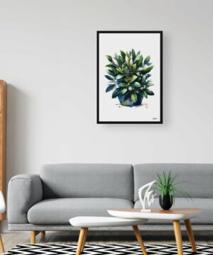 Bay Laurel (Laurus nobilisl) Watercolour Painting Style Art Print - Illustration Framed Plant Wall Art 24 Bay Laurel (Laurus nobilisl) Watercolour Painting Style Art Print - Illustration Framed Plant Wall Art - Image 11