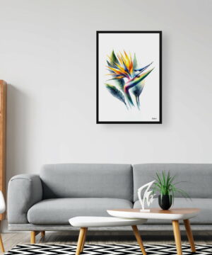 Bird of Paradise (Strelitzia) Watercolour Painting Style Art Print - Illustration Framed Plant Wall Art 24 Bird of Paradise (Strelitzia) Watercolour Painting Style Art Print - Illustration Framed Plant Wall Art - Image 11