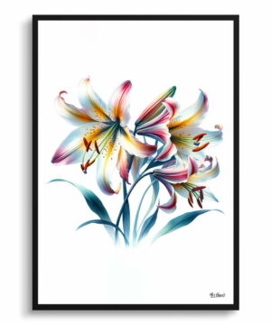 Fawn lilies (Erythronium) Watercolour Painting Style Art Print - Illustration Framed Plant Wall Art 22 Fawn lilies (Erythronium) Watercolour Painting Style Art Print - Illustration Framed Plant Wall Art - Image 9
