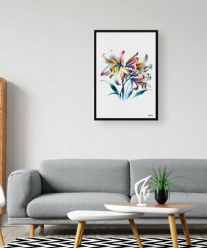 Fawn lilies (Erythronium) Watercolour Painting Style Art Print - Illustration Framed Plant Wall Art 24 Fawn lilies (Erythronium) Watercolour Painting Style Art Print - Illustration Framed Plant Wall Art - Image 11