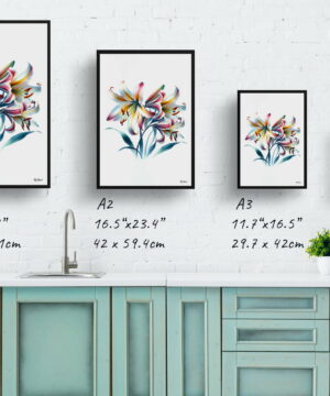 Fawn lilies (Erythronium) Watercolour Painting Style Art Print - Illustration Framed Plant Wall Art 21 Fawn lilies (Erythronium) Watercolour Painting Style Art Print - Illustration Framed Plant Wall Art - Image 8