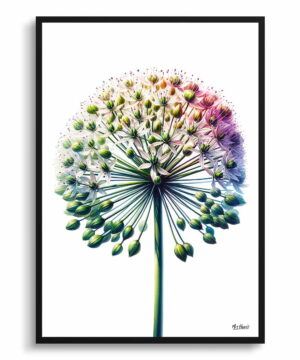 Ornamental onion (Allium Nigrum) Watercolour Painting Style Art Print - Illustration Framed Plant Wall Art 22 Ornamental onion (Allium Nigrum) Watercolour Painting Style Art Print - Illustration Framed Plant Wall Art - Image 9