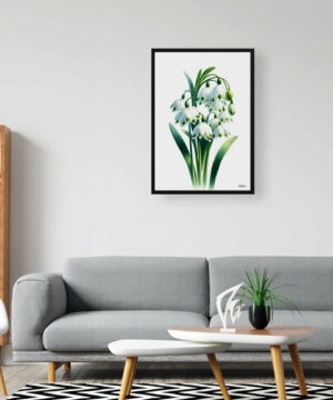 Summer snowflake (Leucojum Aestivum) Watercolour Painting Style Art Print - Illustration Framed Plant Wall Art 20 Summer snowflake (Leucojum Aestivum) Watercolour Painting Style Art Print - Illustration Framed Plant Wall Art - Image 7