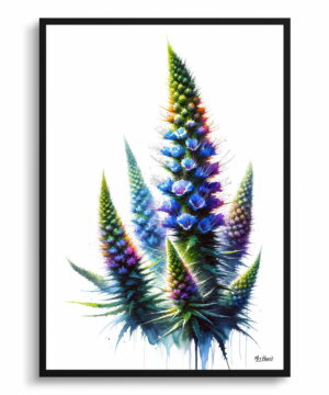 Vipers-buglosses (Echium) Watercolour Painting Style Art Print - Illustration Framed Plant Wall Art 22 Vipers-buglosses (Echium) Watercolour Painting Style Art Print - Illustration Framed Plant Wall Art - Image 9