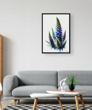Vipers-buglosses (Echium) Watercolour Painting Style Art Print - Illustration Framed Plant Wall Art 24 Vipers-buglosses (Echium) Watercolour Painting Style Art Print - Illustration Framed Plant Wall Art - Image 11