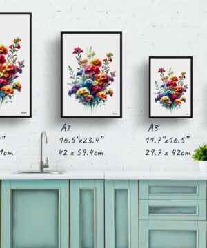 Wallflowers (Erysimum) Watercolour Painting Style Art Print - Illustration Framed Plant Wall Art 25 Wallflowers (Erysimum) Watercolour Painting Style Art Print - Illustration Framed Plant Wall Art - Image 12