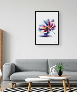 Windflower (Anemone) Watercolour Painting Style Art Print - Illustration Framed Plant Wall Art 20 Windflower (Anemone) Watercolour Painting Style Art Print - Illustration Framed Plant Wall Art - Image 7