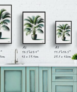 Areca Palms (Dypsis Lutescens) Watercolour Style Art Print - Illustration Painting Framed Plant Wall Art 25 Areca Palms (Dypsis Lutescens) Watercolour Style Art Print - Illustration Painting Framed Plant Wall Art - Image 12