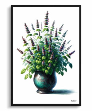Catnip (Nepeta cataria) Watercolour Style Art Print - Illustration Painting Framed Plant Wall Art 22 Catnip (Nepeta cataria) Watercolour Style Art Print - Illustration Painting Framed Plant Wall Art - Image 9