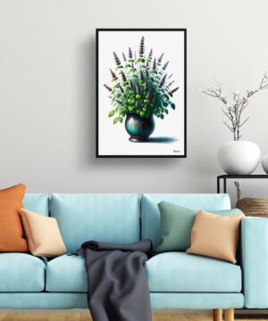 Catnip (Nepeta cataria) Watercolour Style Art Print - Illustration Painting Framed Plant Wall Art 19 Catnip (Nepeta cataria) Watercolour Style Art Print - Illustration Painting Framed Plant Wall Art - Image 6