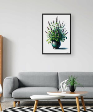 Catnip (Nepeta cataria) Watercolour Style Art Print - Illustration Painting Framed Plant Wall Art 20 Catnip (Nepeta cataria) Watercolour Style Art Print - Illustration Painting Framed Plant Wall Art - Image 7