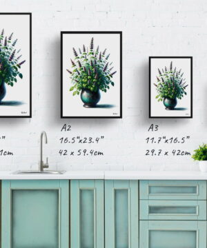Catnip (Nepeta cataria) Watercolour Style Art Print - Illustration Painting Framed Plant Wall Art 21 Catnip (Nepeta cataria) Watercolour Style Art Print - Illustration Painting Framed Plant Wall Art - Image 8